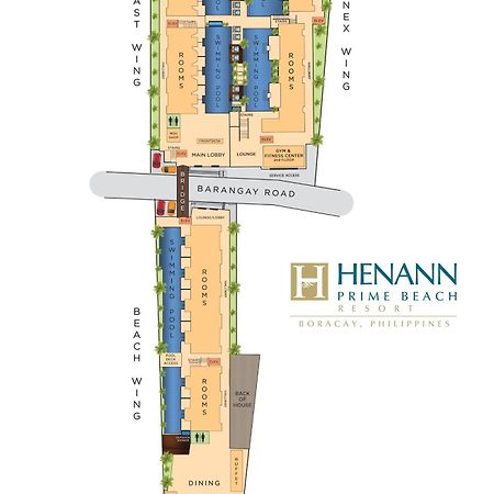 Henann Prime Beach Resort Balabag  Exterior foto Site Plan