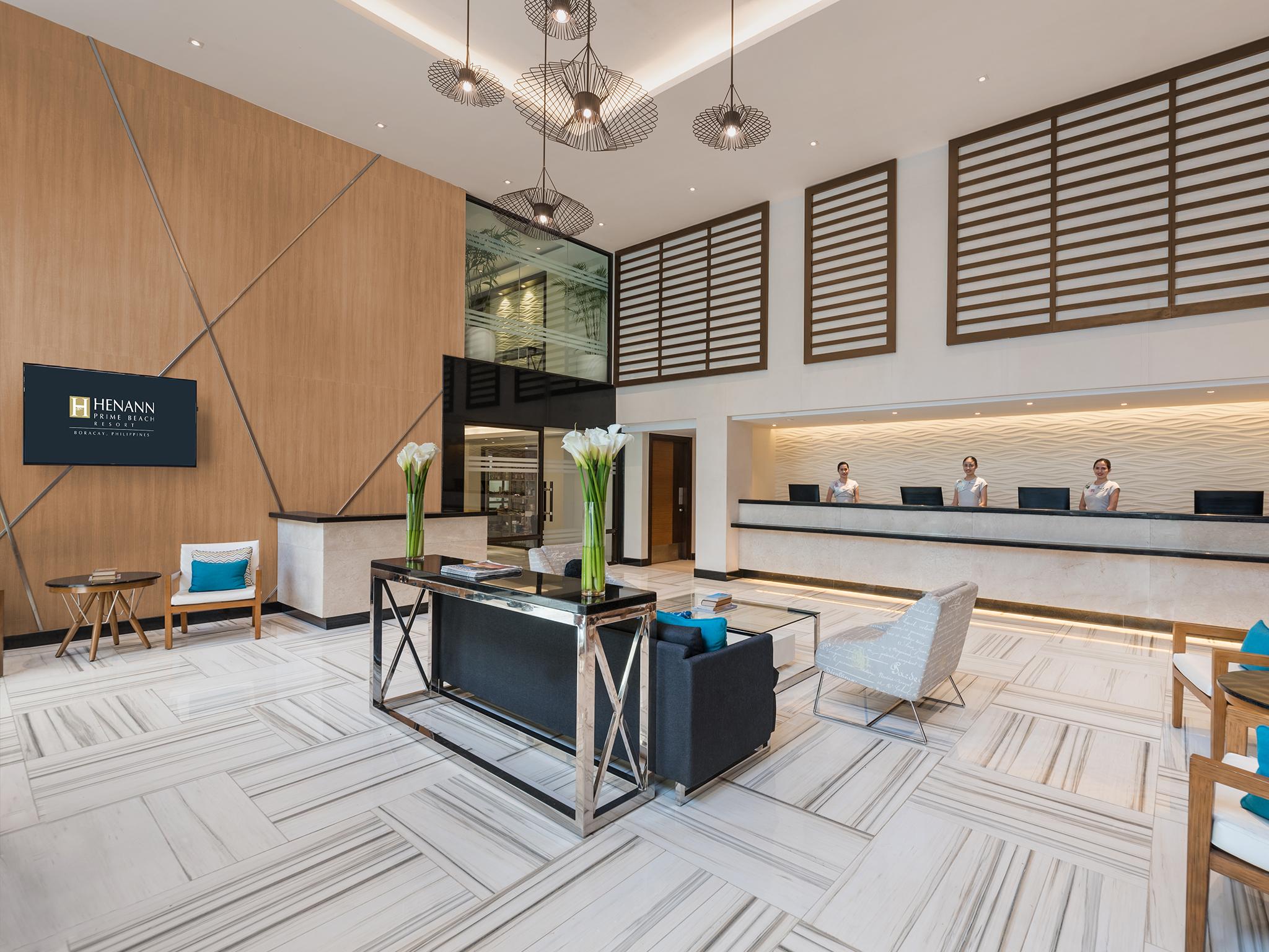 Henann Prime Beach Resort Balabag  Exterior foto Lobby